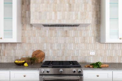 Stone Backsplash Installation